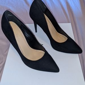 New Look Black Suede 4" Heels